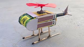 How to Make a Flying Helicopter With Matches and DC Motor