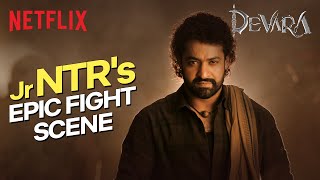 Jr. NTR CHALLENGES Saif Ali Khan To A One Arm Fight! 🤯 | #Devara | Netflix India