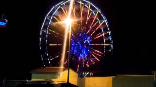 Dorney Park: Ferris Wheel off ride POV Nighttime 1080p