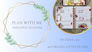 Principal Planner Plan with Me | December Monthly | KOAP Florals