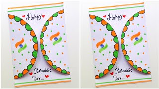 😍 Unique 😍 Republic Day Greeting Card 2023 • How to make republic day card • 26th January card idea