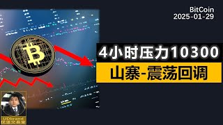 BTC4小时压力区间103000，4小时空头结构震荡。山寨币还要震荡回调。#加密货币 #比特币