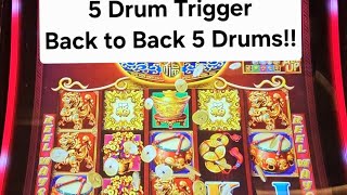 Back to Back 5 Drum Triggers!!! Big wins tonight on Dancing Drums 🥁!!