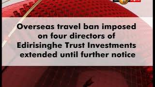 Travel ban on ETI directors extended