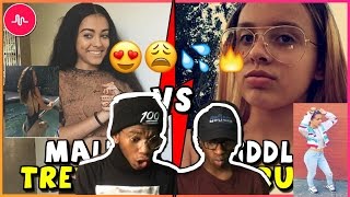 MALU TREVEJO VS LIDDLENIQUE MUSICAL.LY | BATTLE MUSERS | NEW MUSICALLY COMPILATION