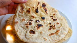 Quick Naan Recipe (no yogurt) | Ready in Less than 1 Hour!!!!!