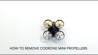 How to remove CoDrone Mini propellers