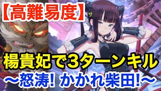 【FGO】楊貴妃が最短3ターンで撃破する：高難易度「怒涛！かかれ柴田！」【オール信長総進撃 ぐだぐだファイナル本能寺2019 】