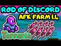 AFK ROD OF DISCORD FARM TERRARIA 1.4! Terraria Rod of Discord farm tutorial! Chaos elemental farm!