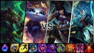 [S15 - 1] 트위치, 유미 vs 케이틀린, 질리언 (Twitch, Yuumi vs Caitlyn, Zilean)