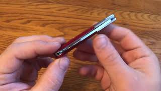 1 Minute Overview: GEC #15 TC Barlow Sheepfoot in Cranberry Sawcut Bone