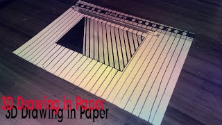 Very Easy!!How To Draw 3D Hole Illusion - 3D Tricks Arts on paper | 3D Drawing Hole Easy | 3D Draw