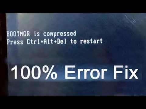 How to fix Bootmgr is compressed error || 100% Solution in hindi How to fix Bootmgr is compressed error || 100% Solution in hindi