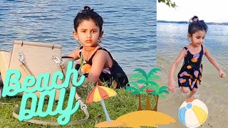 Beach day with Nakshatra | Beach fun with friends | #beachfun #kidsvideo #beachwithkids #kidschanne