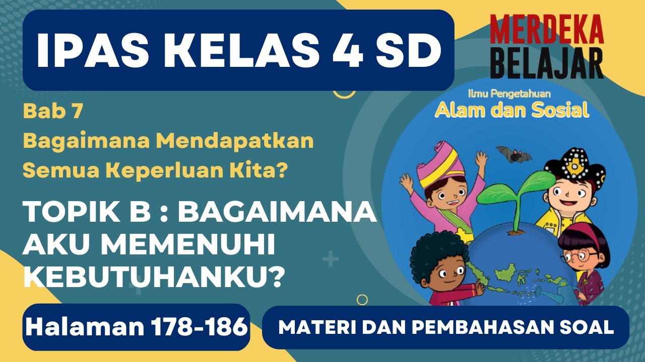 IPAS KELAS 4 SD BAB 7 TOPIK B : Bagaimana Aku Memenuhi Kebutuhanku ...