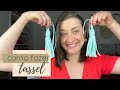 Como fazer tassel com fio de malha