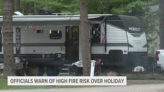 Officials warn of 'very high to extreme' fire risk throughout MI over Memorial Day weekend