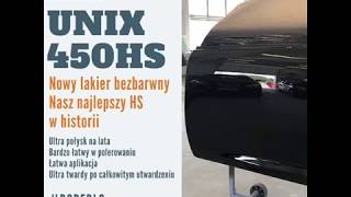 Aplikacja lakieru bezbarwnego ROBERLO UNIX 450HS