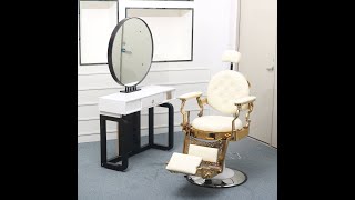 This is the barber chair we shot in the new scene. Do you like this style?