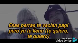 cazzu la joaqui~ay papi (letra)