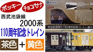 西武池袋線2000系 （茶色+黄色） 「西武鉄道創立110周年記念トレイン」