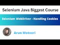 Selenium WebDriver - Handling Cookies
