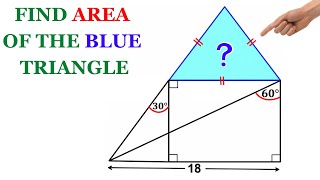 Can you find the Blue shaded equilateral triangle? | (Step-by-step explanation) | #math #maths