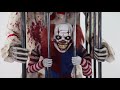 mr124654 cagey the clown with caged clown animated prop