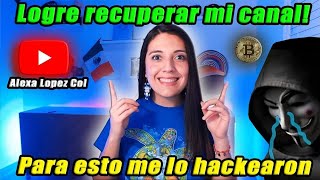 Por fin recupere mi canal, estos hackers estaban canijos pero ya estoy de vuelta!