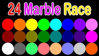 24 Color Marble Race ASRM in Algodoo