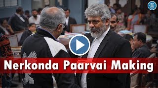 Nerkonda Paarvai Making Video - Thala Ajith With Workers | Special Moments | NKP