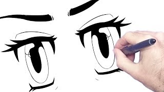 How to draw a Manga eye drawing a basic Anime eye tutorial
