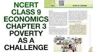 Reading NCERT Class 9 Economics Chapter 3: Poverty as a Challenge|Useful for school exams, UPSC CSE