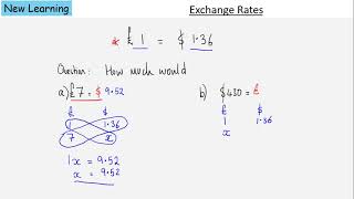 exchange rates using cross multiplication
