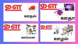 ஊ எழுத்து சொற்கள்- உயிர் எழுத்து சொற்கள் - tamil letters