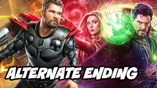 Avengers Endgame Deleted Scenes - Thor and Scarlet Witch Alternate Ending Breakdown