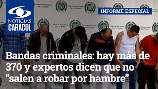 Bandas criminales en Bogotá: hay más de 370 y expertos dicen que no “salen a robar por hambre”