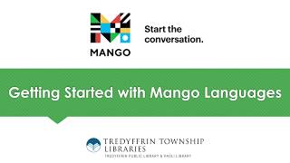 Getting Started with Mango Languages