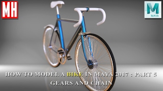 How to model a bike in Maya 2017 : Part 5 of 5 Gears & Chain