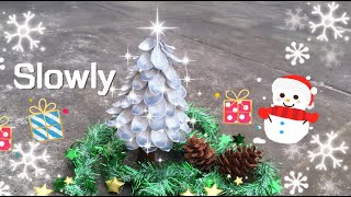 ABC TV | How To Make 3D Christmas Tree From Crepe Paper #2 (Slowly)- Craft Tutorial