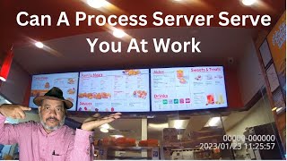 Can a Process Server Serve You at Work - All You Need to Know