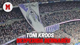 El Bernabéu despide a Kroos: tifo, el último por megafonía y pasillo con el '8' a la espalda I MARCA