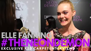 Elle Fanning interviewed at the LA Premiere of The Neon Demon #TheNeonDemon