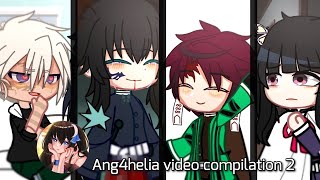 Ang4helia demon slayer video compilation #2 || Gacha club || meme || Kny