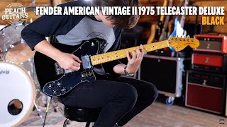 No Talking...Just Tones | Fender American Vintage II 1975 Telecaster Deluxe | Black