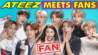 K-Pop Fans React To And MEET K-Pop Stars (ATEEZ 에이티즈)