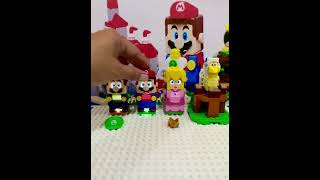 Lego Peach  Exchange her original power suit to Lego Mario 29.10 #shorts  #toys  #funny  #trending