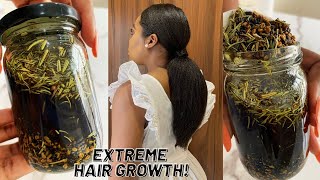 The Most Potent Hair Growth Oil😱 Do Not Wash It Out for Extreme Hair Growth