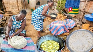 How delicious Soyabean cheese|TOFU| is made in Rural Togo 🇹🇬. Atakpame plateau Region west African.