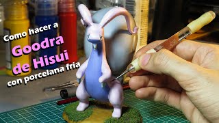 Hice a GOODRA de Hisui, con un montón de PORCELANA FRÍA/plastilina con Start To Art